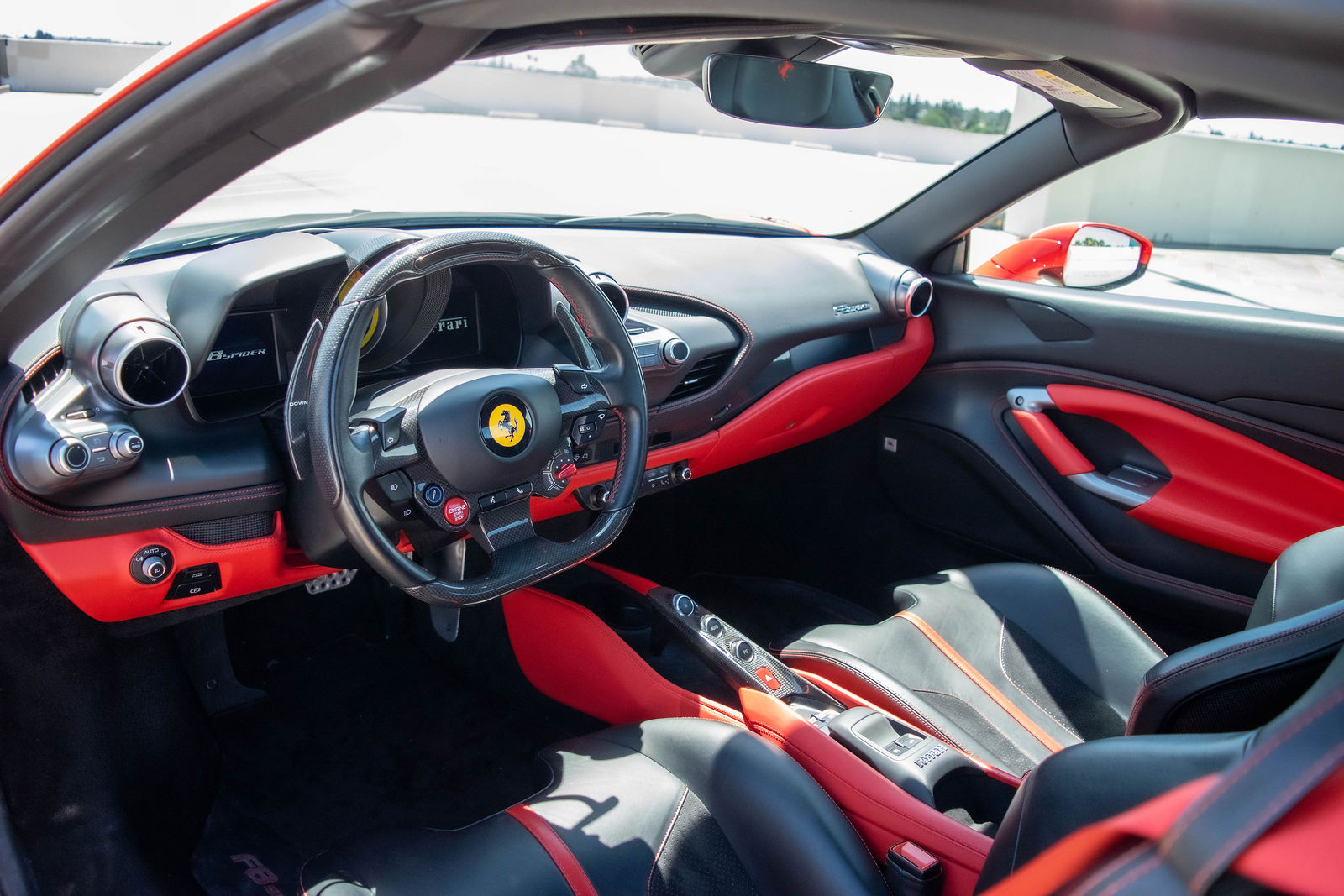 Ferrari cockpit and interior