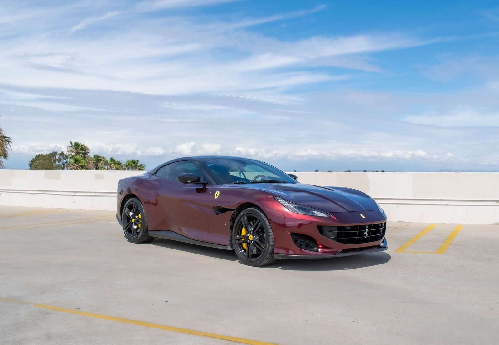 Ferrari Portofino wedding getaway car