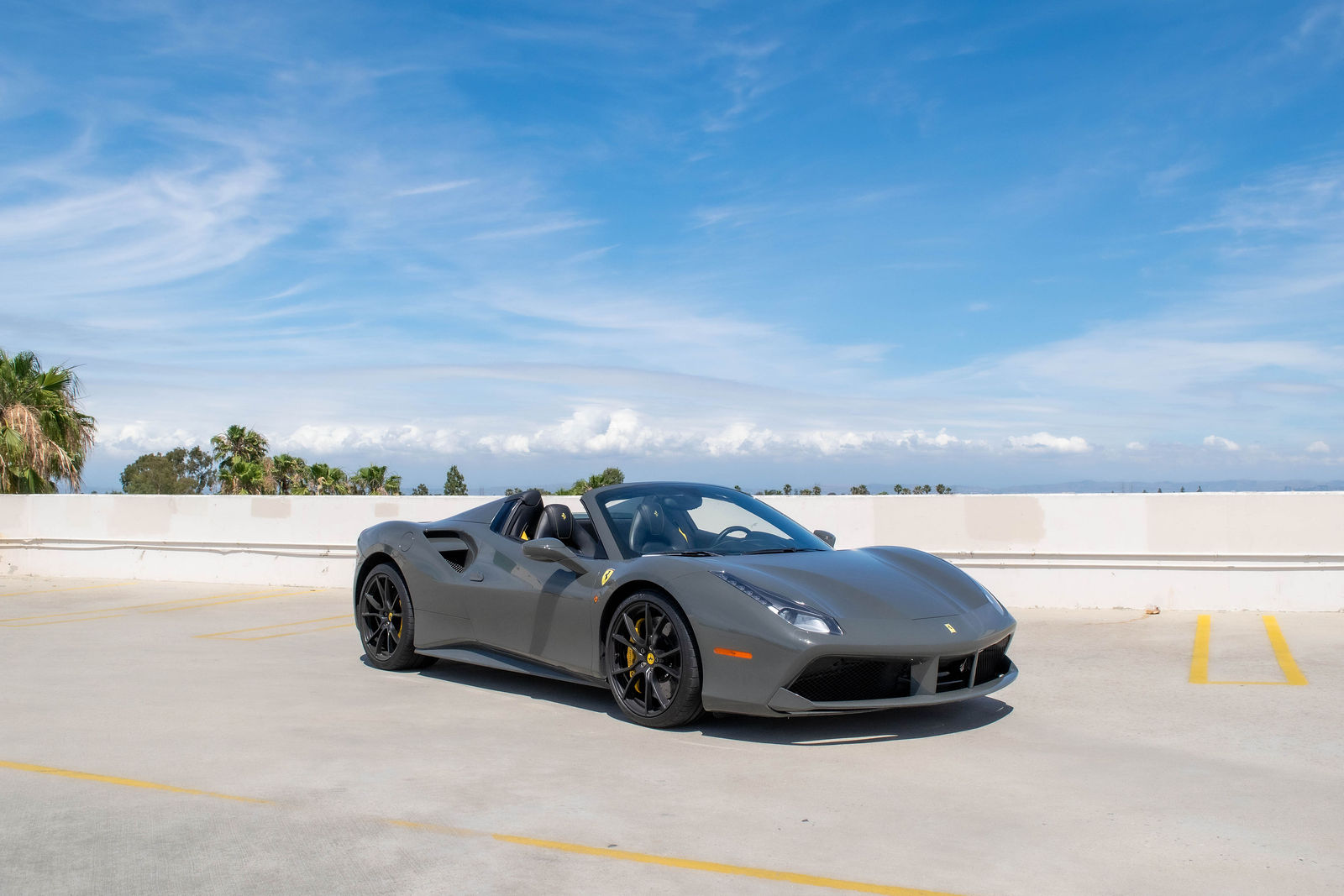 Grey Ferrari 488 Spider