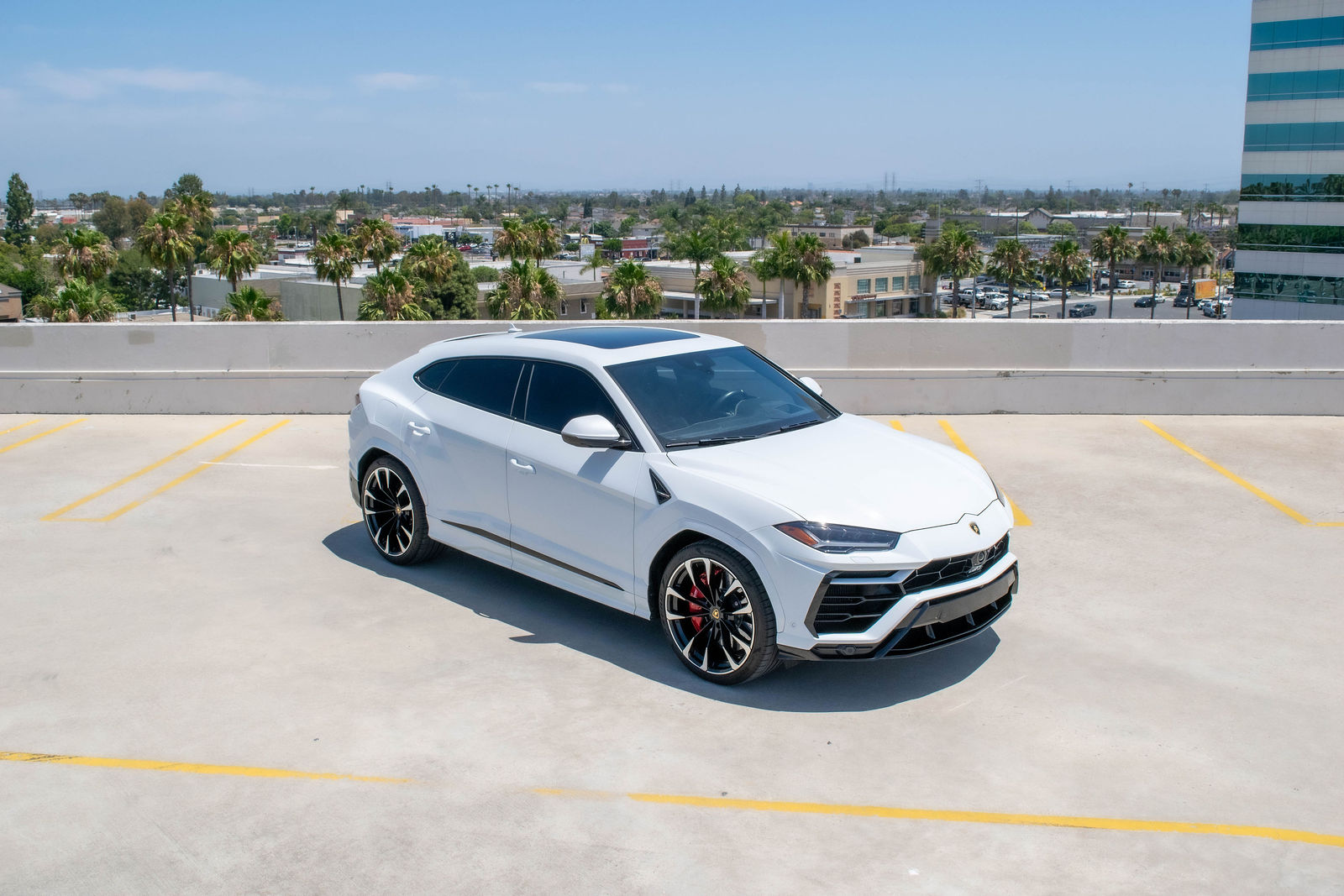 White Lamborghini Urus